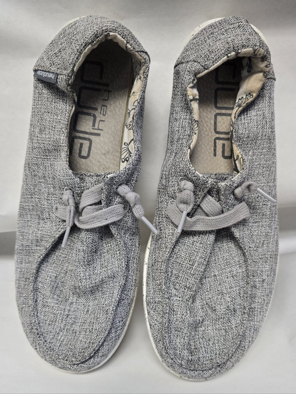 Hey Dude Gray women Size 7 Pre-owned Casual Shoes